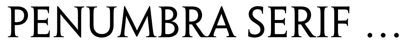 Penumbra Serif Std Regular